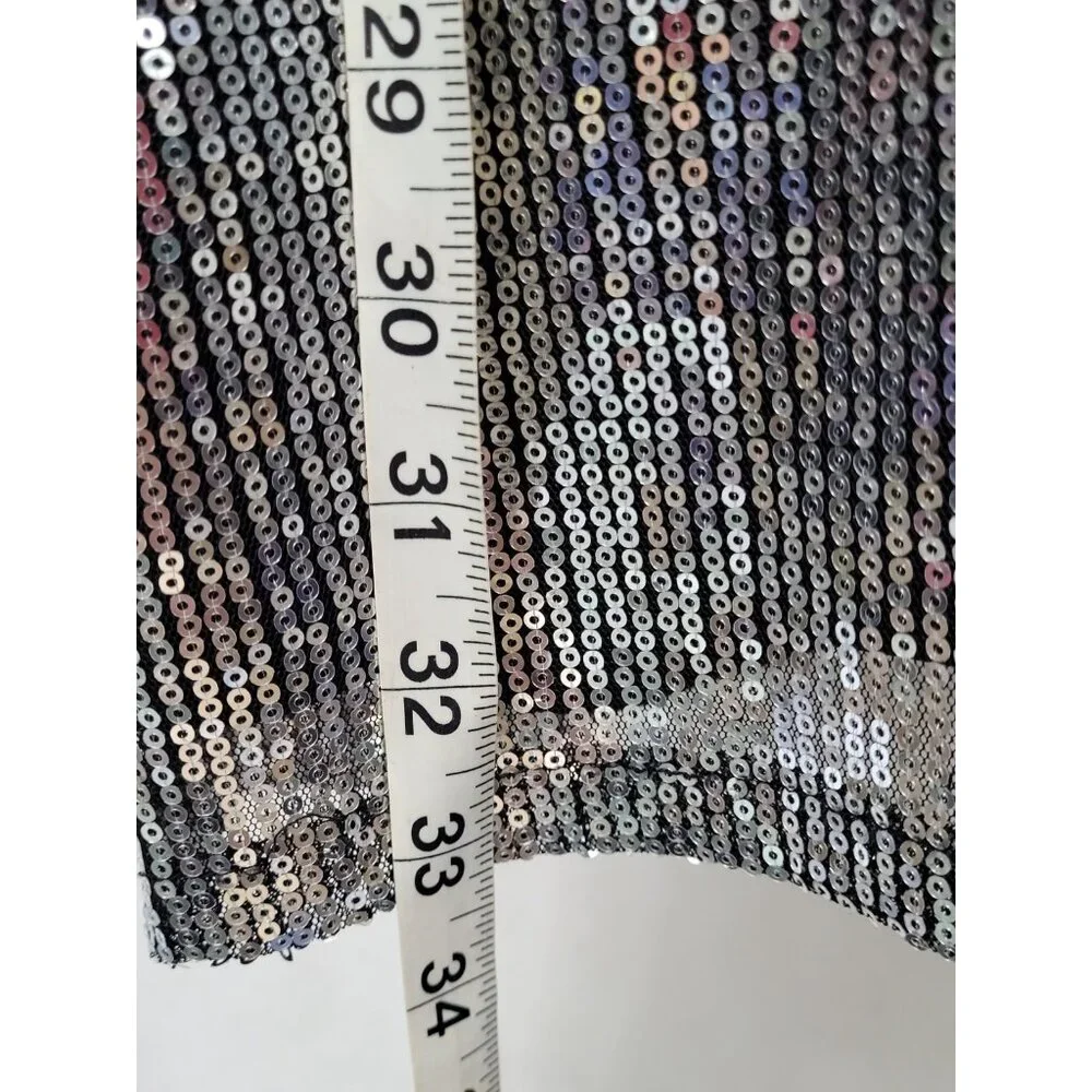 Wild Fable Sequin sleeveless mini party dress L Bling Sparkly Swiftie Y2K - Picture 11 of 12